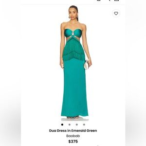 Baobab dress emerald green